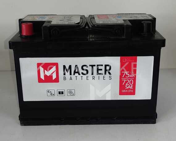 Аккумулятор Master 75 Ач 720А прямая полярность Аккумулятор Master 75 Ач 720А прямая полярность